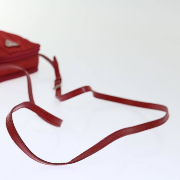 PRADA Shoulder Bag Nylon Red Auth bs12212 - Picture 7 of 16